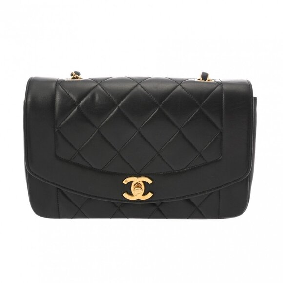 CHANEL Matrasse Diana 8.7" ChainShoulder Black/Noir A01164 800000136799000 - Picture 1 of 9